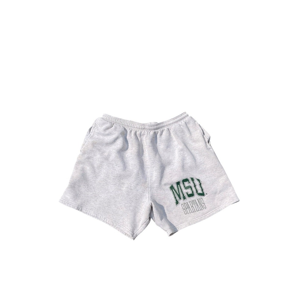 Nike Michigan State Spartans Sweat Shorts Gray Grey Med MSU Santee Sweats XL